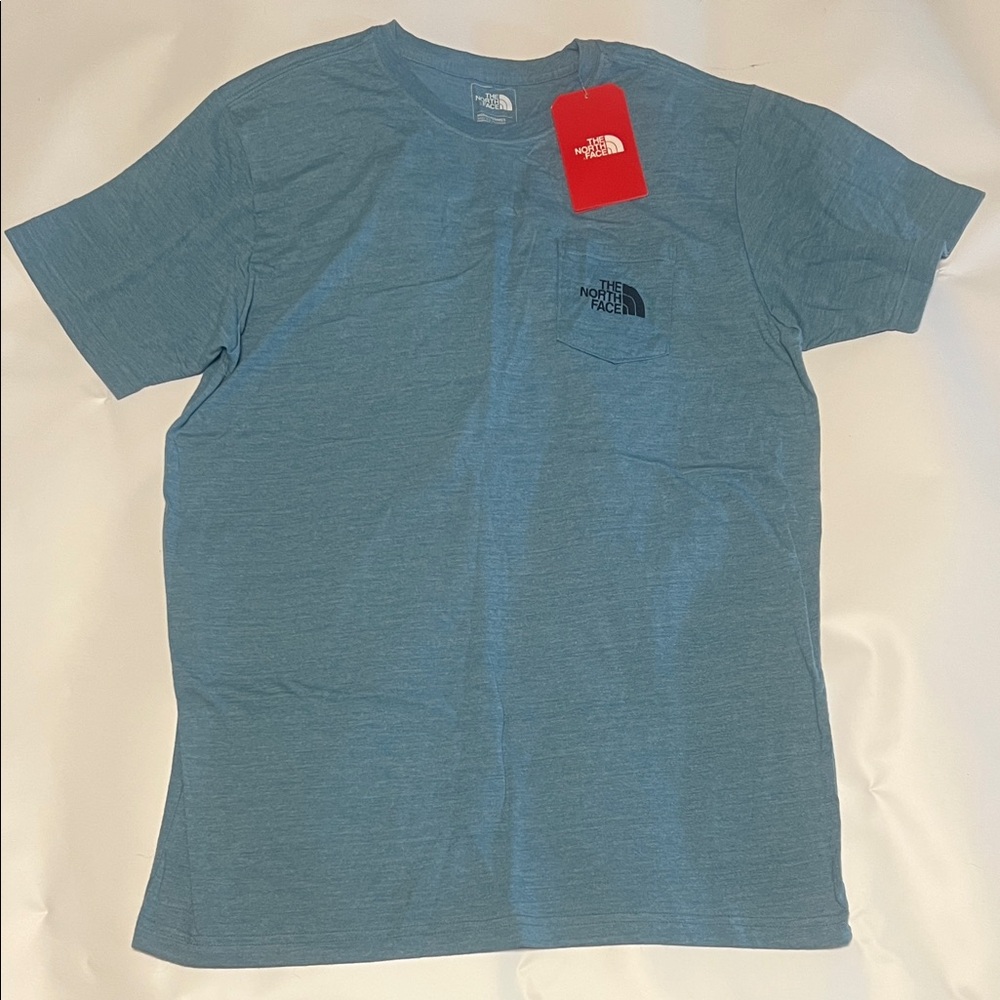 The North Face Men’s Heathered Slate Blue Pocket Tee